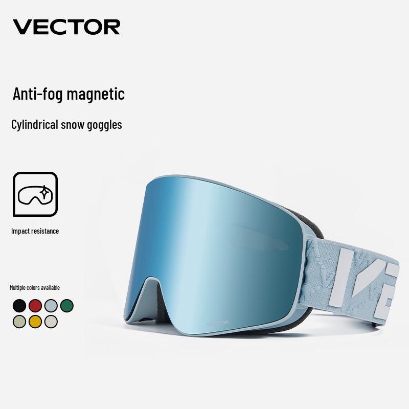 VECTOR Wanketu Magnetic Ski Goggles, Anti-fog, Myopia-Friendly, Helmet-Compatible for Men & Women