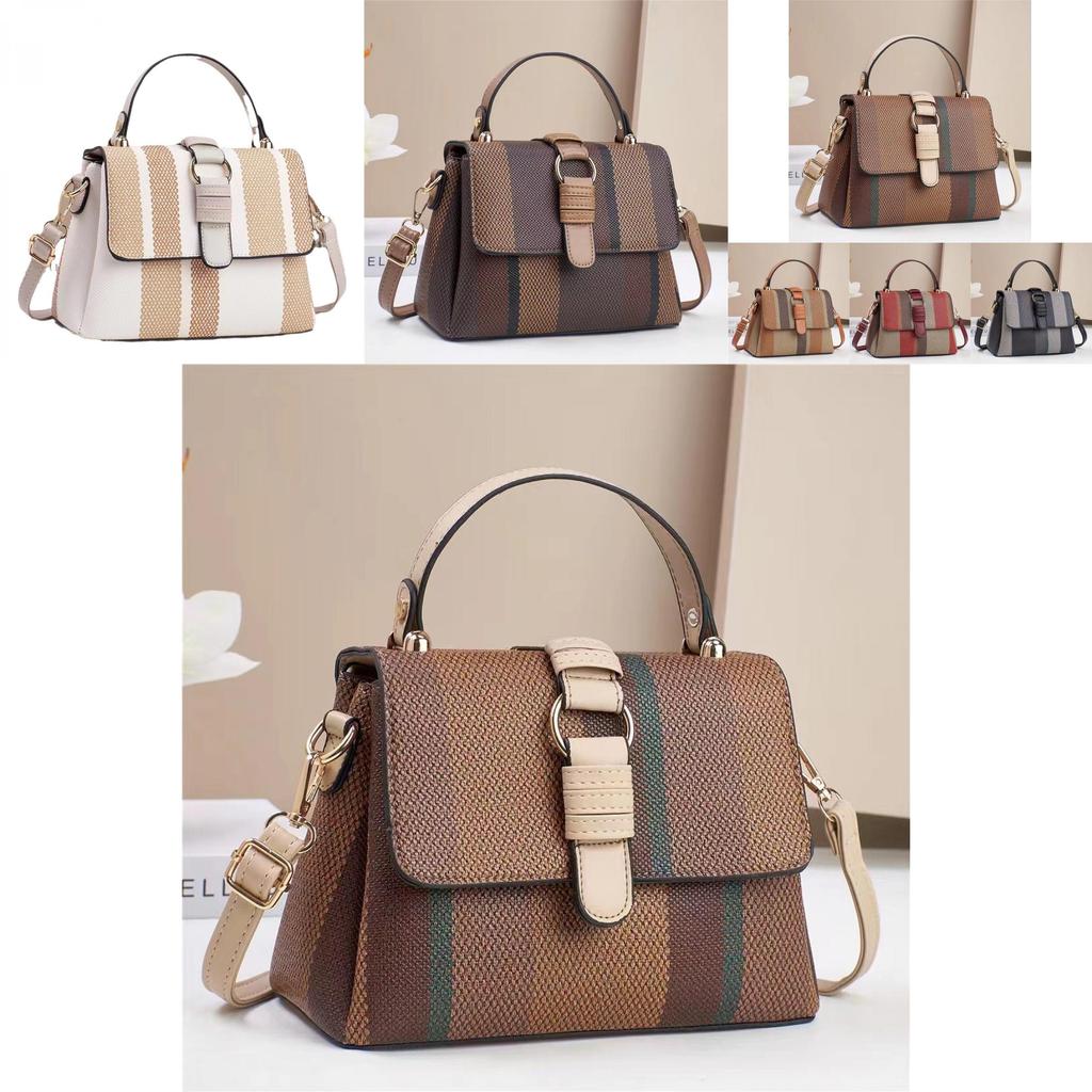 Versatile Color Block Tote Bag With Spacious Interior And Soft Pu Material