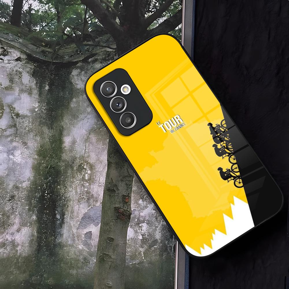 Bike Tour De France Phone Case Glass For Samsung Galaxy S24 S25 S22 S20 S23 S21 Ultra Fe Plus A16 A34 A54 A24 A52 A53 Coque