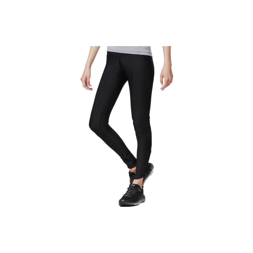 Under Armour Solid Logo Fitness Training Leggings Women Leggings Black 1320322-001