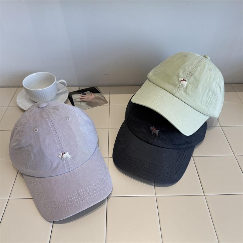Cartoon Cute Puppy Cap Children Spring and Summer Simple Versatile Soft Top Embroidery Baseball Cap Cap