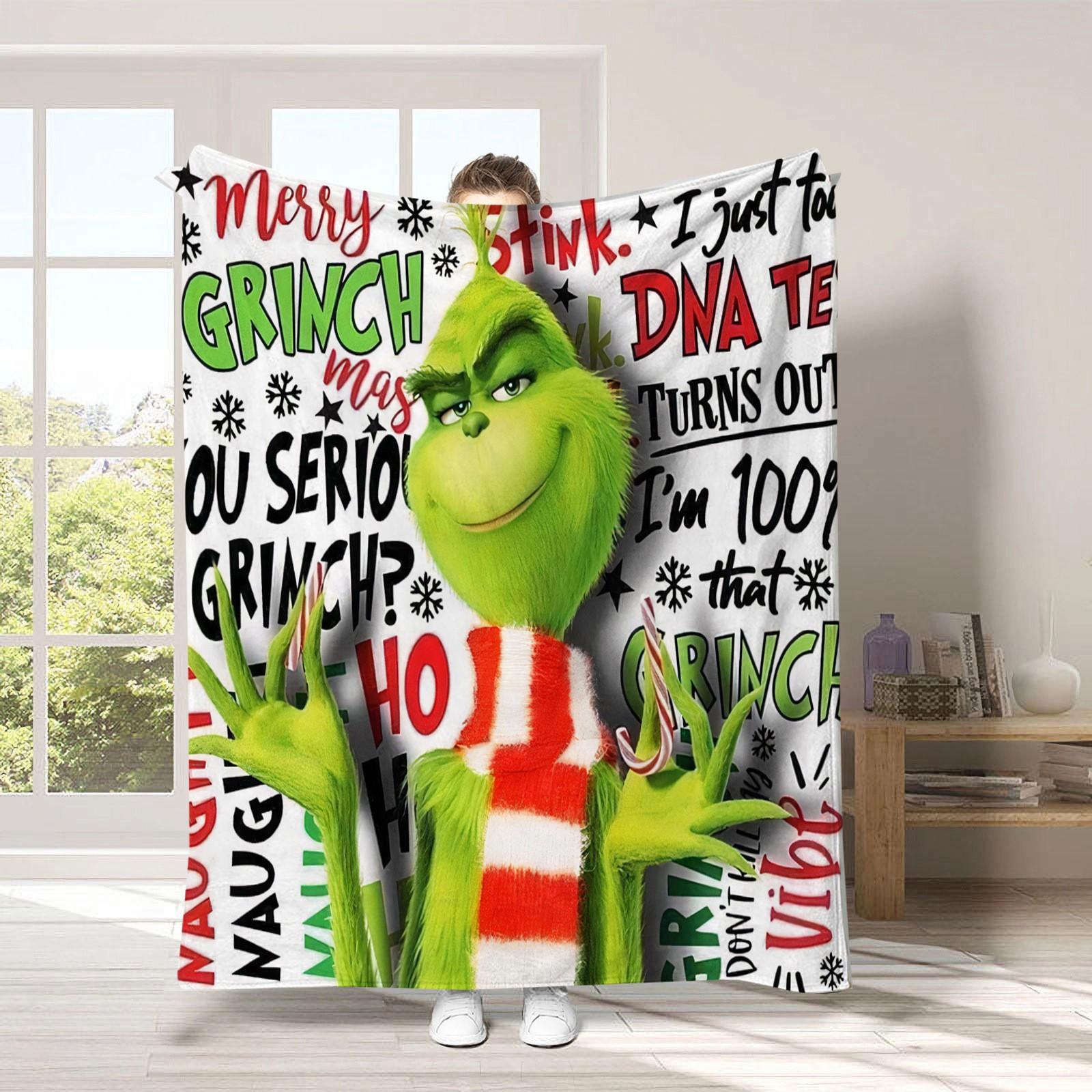 

Рождественский чехол для одеяла, мягкое и удобное плюшевое шерстяное фланелевое одеяло One Size