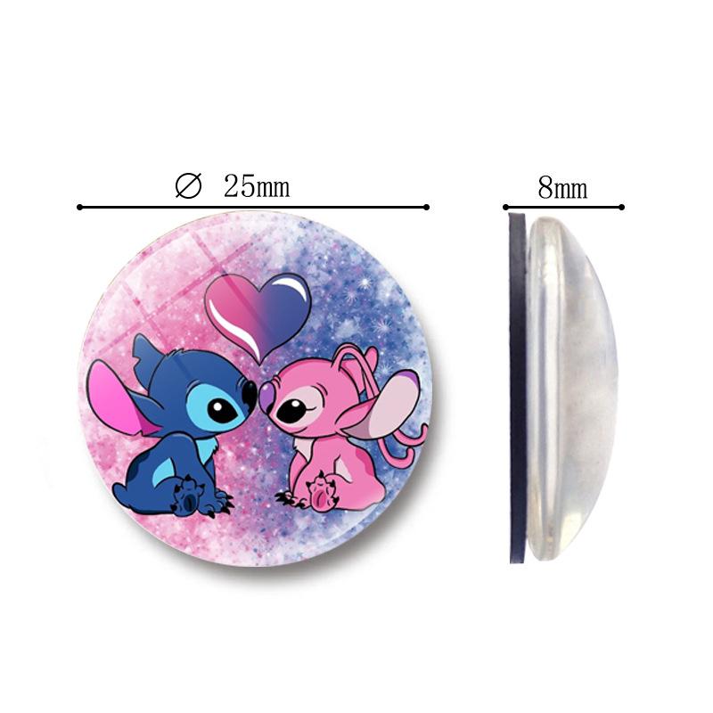 Lilo & Stitch Crystal Glass Magnet - Cartoon Stitch Home Decor Fridge & Whiteboard Sticker