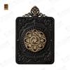 Authentic Mani Huacai · Eight Treasures Gold Wheel Tangka Box Pendant Buddha Talisman