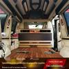 Teak Wood Floor Upgrade for Shanghai RV and MPV Business Car Interiors