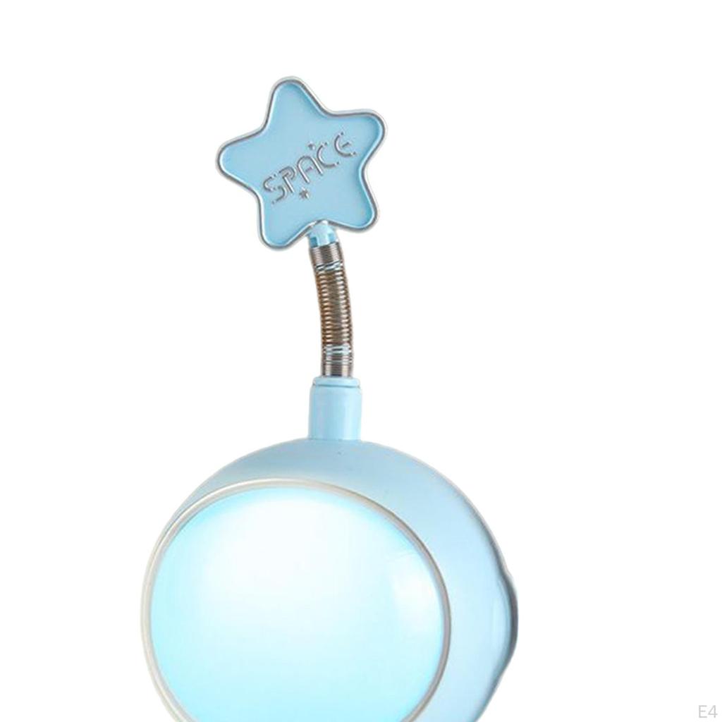 Astronaut Night Light USB Charging Girls LED for Home Reading Desk