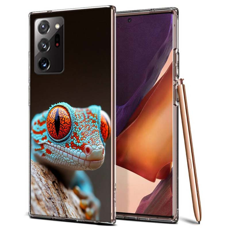 Lizards and Geckos Have Big Eyes Phone Case for Samsung A55 A35 A25 A15 A07 A05S A16 A17 A26 A36 A37 A56 A57 Galaxy Note 20 10 A