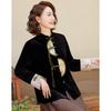 Pasite New Chinese Style Velvet Tang Suit Jacket for Mothers
