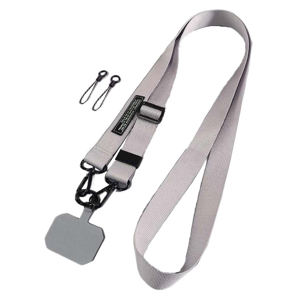 

Длинный ремешок для мобильного телефона, регулируемый ремешок-кроссбоди для трубки, прочная веревка-ремешок для телефона, для мужчин серый