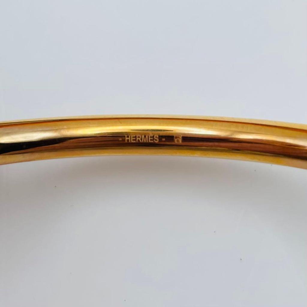 Used 【Unused】Hermes Loop Grand Gold Accessory Pendant Necklace