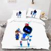 Astro Bot Cute Cartoon Bedding Set Duvet Set Single Double Bed King Size Bed Set Adult Boys Bedroom Duvet Cover Pillow Case