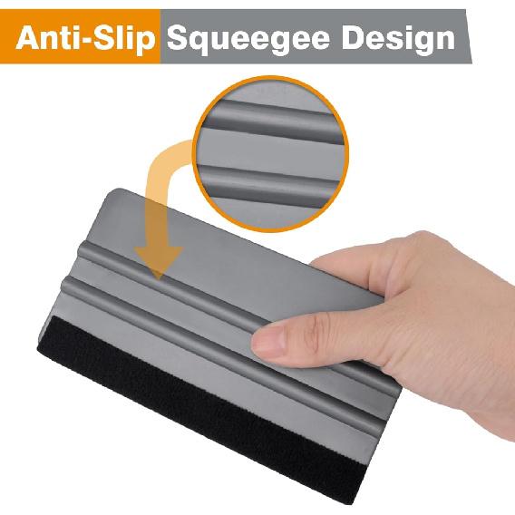 KESPEN Window Felt Squeegee, Vinyl Scraper For Window Privacy Film And Car Glass, Tint Squeegee Tallation Tool Protection Scratches Film Soothing,