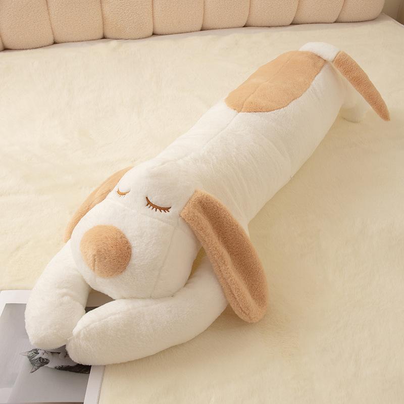 

Cartoon Soft Lying Dog Long Throw Pillow Plush Toy Doll Big Dog Doll Girl Soothing Rag Doll 100cm（0.7kg）