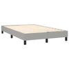 Maison Exclusive - Sommier à lattes de lit avec matelas Gris clair 120x200cm Tissu