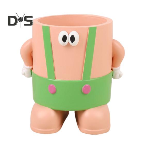 

Дитячий тримач для ручок Мультяшний дизайн Унікальний настільний органайзер Пензлі для макіяжу Квіти Тримач зубної щітки Настільний аксесуар бежевий