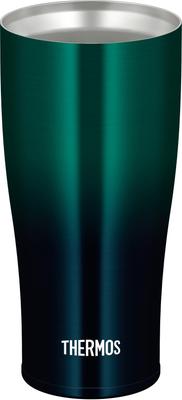 Thermos Vacuum Insulated Green Dishwasher Thermos Flask Keeps Drinks Hot or Tumbler, 420ml, Gradient, Safe, Design, Cold, JDE-422LTD GR-G