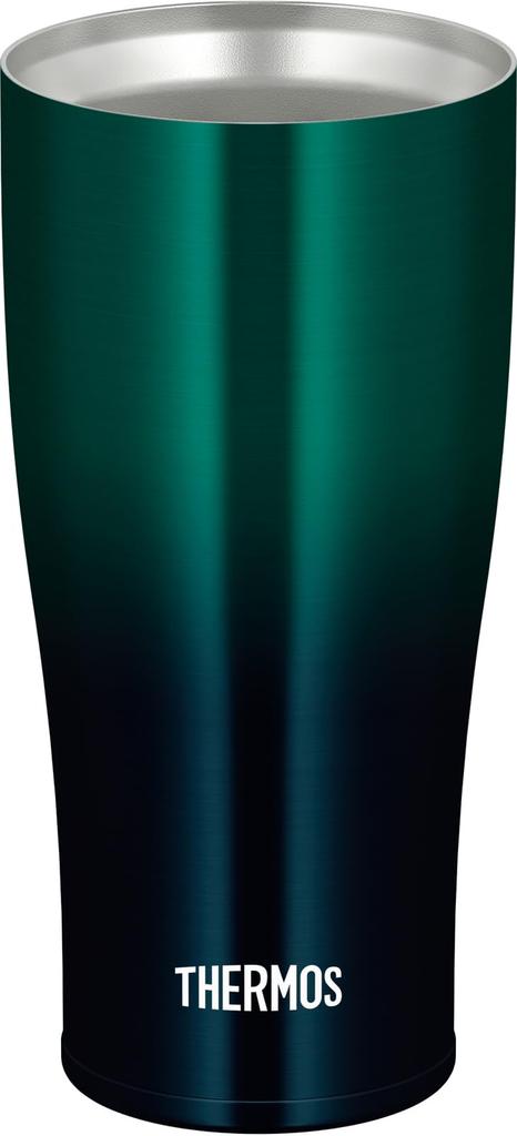 Thermos Vacuum Insulated Green Dishwasher Thermos Flask Keeps Drinks Hot or Tumbler, 420ml, Gradient, Safe, Design, Cold, JDE-422LTD GR-G