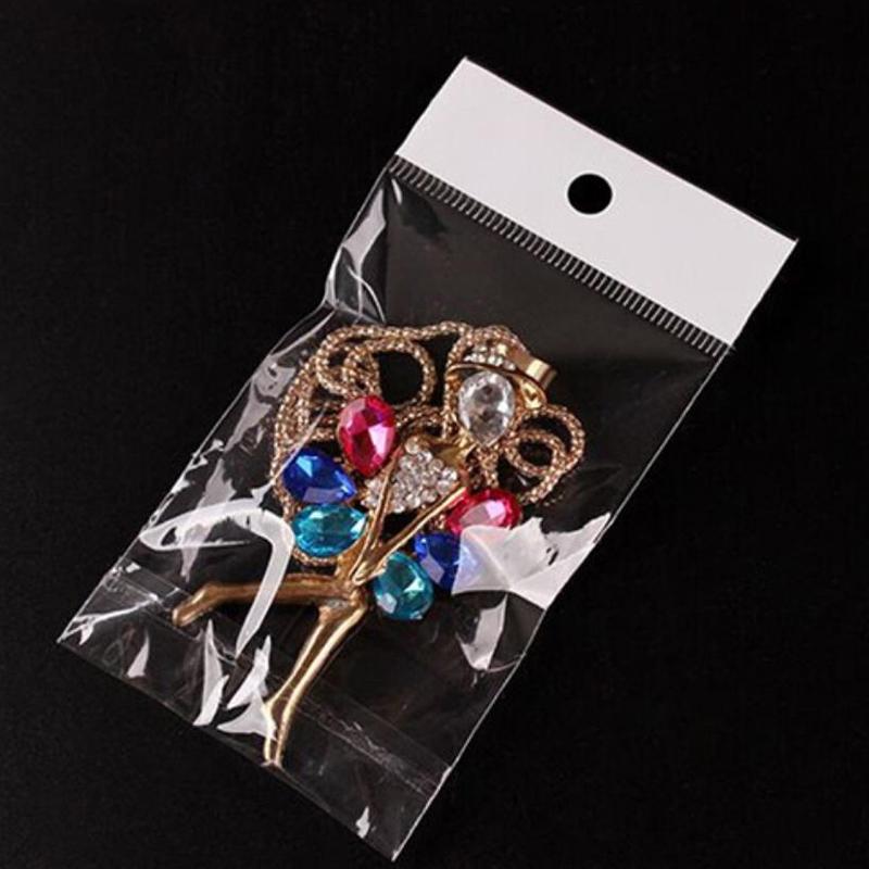 100Pcs Sealable Plastic Transparent Small Packaging Bag For Jewelry