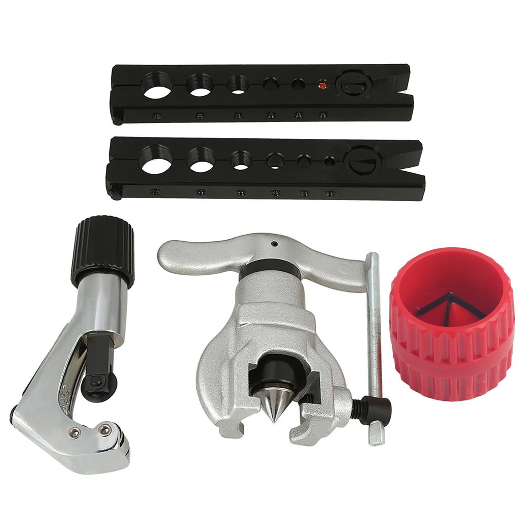 Pipe Eccentric Cone Flaring Tool Set Copper Aluminum Tube Flare Repair Assortment Kit