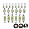 Car LED Combination Set 20PCS Roof Light T10 Width Indicator Light, Double Tip Reading Light, License Plate Light Indoor Light