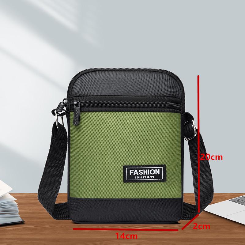 Borsa a tracolla da uomo alla moda in tessuto Oxford