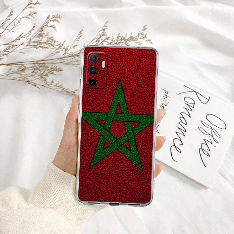 IK48 Morocco Flag Passport Transparent Phone Case for Motorola Moto Edge 20 30 40 50 S30 Fusion Ultra Pro Neo Lite + G200 G23