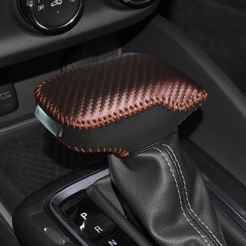 Car Gear Shift Knob Cover For Buick Verano Pro Gs 2023 Leather Gearbox Shift Knob Cover Gearbox Handle