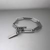 Hip Hop Paper Clip Bracelet For Man Woman Non Fade Titanium Steel Charm Couple Bracelet Jewelry Kpop Y2k Accessories