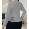 Women S Elegant Lace Splicing Slim Fit Long Sleeve Blazer Cardigan