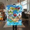 1pz Coperta in Flanella con Stampa DRAGON BALL, Alta qualità per Tutte le Stagioni, Arredamento per la Casa, Calore e Comfort, Perfetta per Regali di Natale