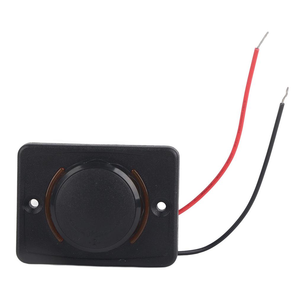 3.1A 12V/24V Black Car Dual USB Port Power r Socket Outlet with LED (White)