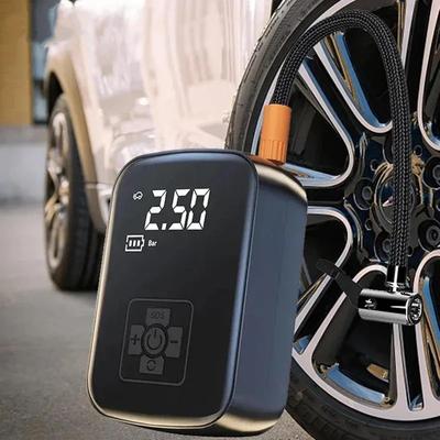Bezprzewodowa sprężarka powietrza w samochodzie Bezszczotkowa inteligentna elektryczna pompka do opon LED Szybkie ładowanie Nadaje się do motocykli Rowery łodzie Opony samochodowe z powerbankiem