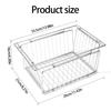 Stainless Steel Dish Drainer Basket Detachable Storage Organizers for Outdoor Camping Hiking Picnics Kitchen Accessories