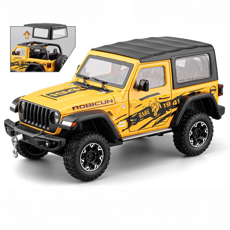 1:24 Jeep Wrangler Rubicon Off Road SUV Legierung Druckguss Modellauto Premium Zuhause Trendige Spielzeuge Ausstellungsdekorationen Geburtstagsgeschenke Junge
