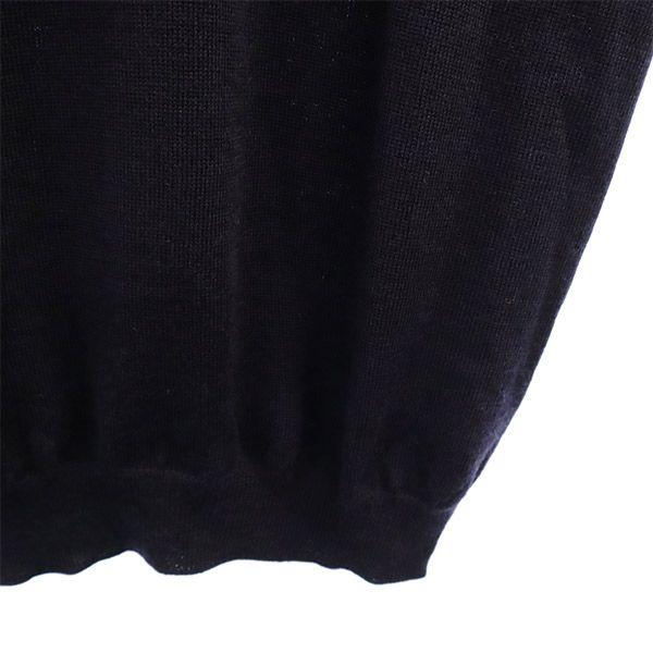 Pretty Green Wool Wappen Long Sleeve Sweater 3 Navy Knit Men's Used