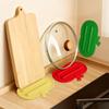 Apfelform Weiches Silikon Topfdeckel Abtropfmatte Multifunktional Wärmeisolierend Rutschfest Matte Tischsets Badezimmer Küchenzubehör