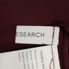 URBAN RESEARCH Silk Blend No Sleeve Gathered One Piece F Burgundy Women Used