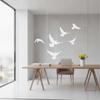 4 Stück Vogel-Fenstersticker beidseitige Aufkleber mit Silhouetten