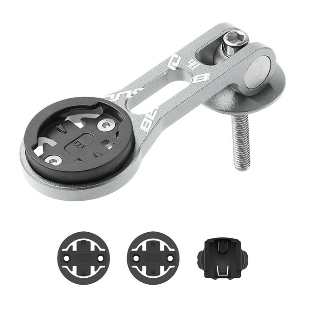Out Front Bike Computer Mount Bicycle Computer Mount Holder Aluminum Alloy Phone Flashlight Stem Bracket Universal for Cycling