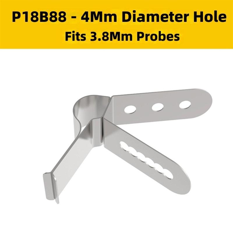 Stainless Steels Food Probe Clip Heat Resistant Professional Thermometers Clamp Temperature Meter Pot Clip Holder