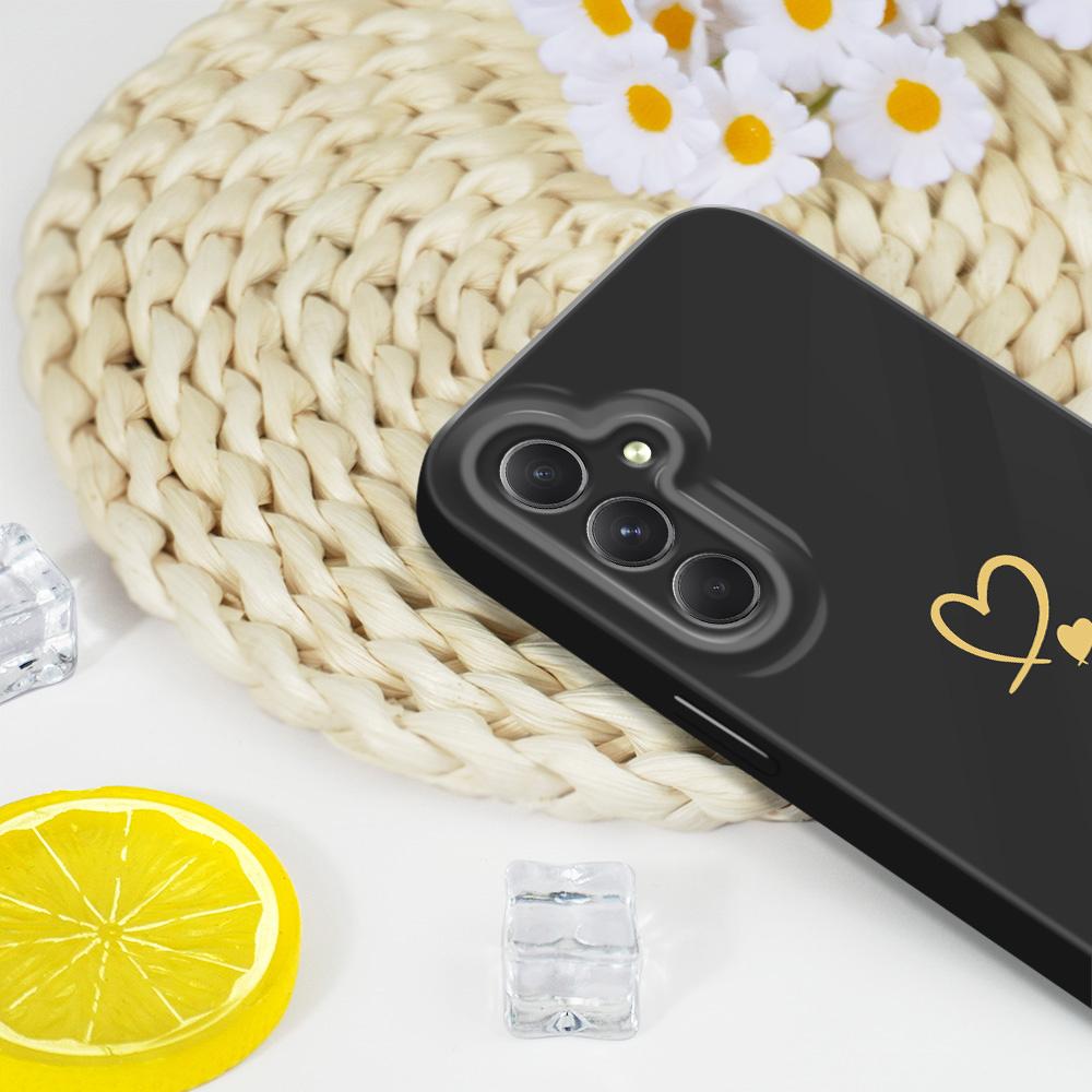 Simple Love Phone Case For Samsung Galaxy A54 A34 A24 A14 A04 A73 A53 A33 A23 A13 A72 A52 A32 4G 5G Film Hard Cover