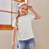 Children's Pure Cotton Short-Sleeved T-Shirts for Summer - Solid Colors, Boys' Uniforms