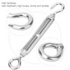 5Pcs 304 Stainless Steel Wire Rope Tension Tensioner Hook & Eye Turnbuckle for Indoor Outdoor(M6 )
