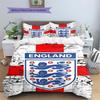 England National Football Team Pattern Bedding,Quilt Set Quilt Cover Pillowcase Home Birthday Gift(1 * duvet cover + 2 * pillowcase, without core)
