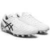 Asics Ds Light X-Fly 4 Runde Spitze Bequem Kunstrasen Hg (Gummistollen) Leder Fußballschuhe Herren Fußballschuhe Weiß Schwarz 1101A006-117