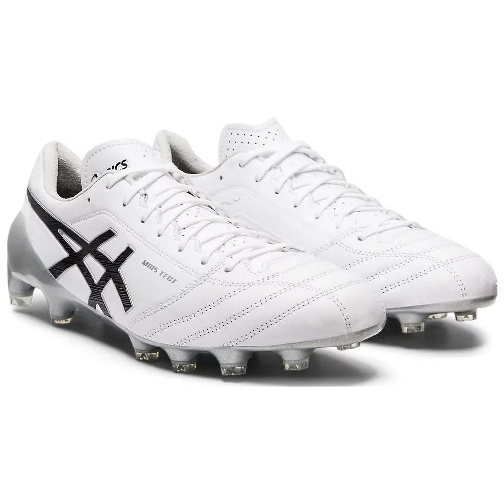 Asics Ds Light X-Fly 4 Runde Spitze Bequem Kunstrasen Hg (Gummistollen) Leder Fußballschuhe Herren Fußballschuhe Weiß Schwarz 1101A006-117