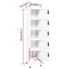 VidaXL Locker Cabinet White 38x40x180 Cm Steel 339788