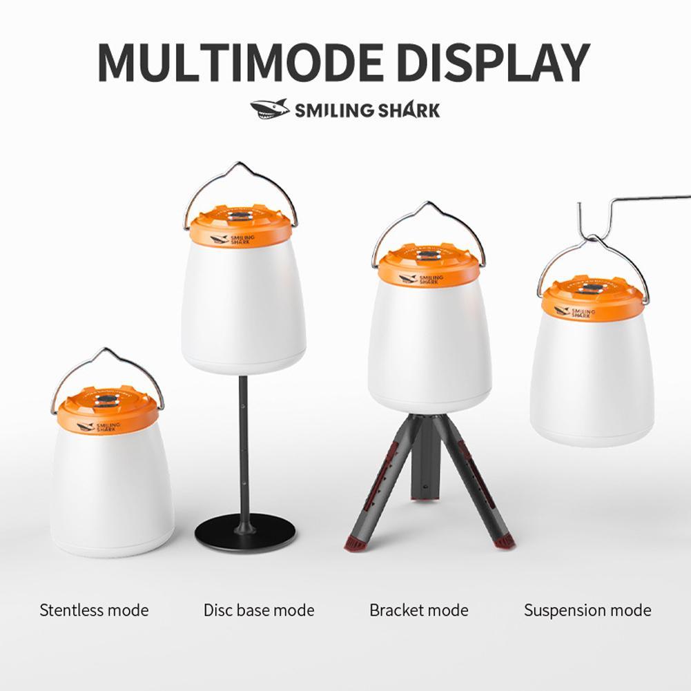 LED Camping Lantern 1200mAh USB C Rechargeable Camping Light 4 Modes Outdoor Flashlights Lanterns Water Resistant Portable