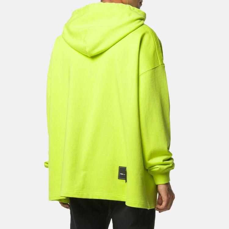 WE11DONE Logo Print Hooded Sweatshirt Unisex Sweatshirt Fluorescent-Green WD-TP5-19-500-LM