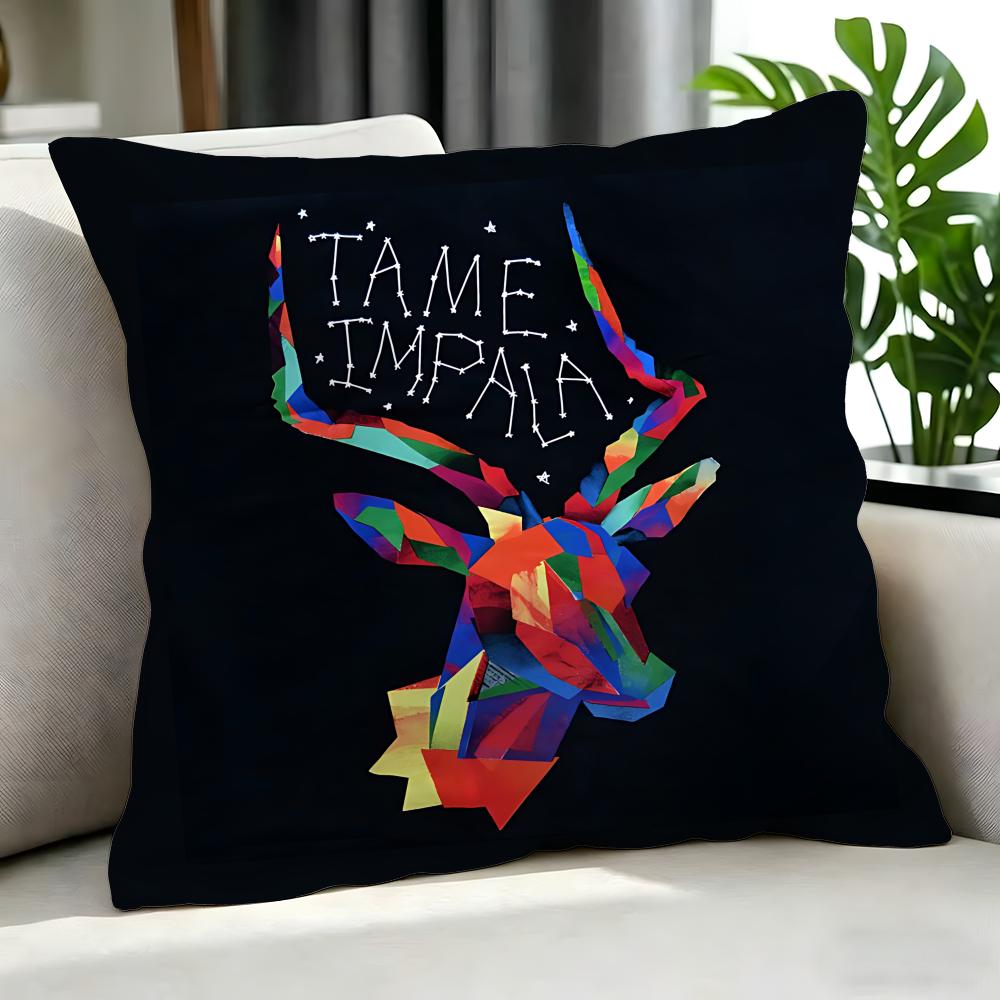 Indie Tame Impala Cushion Cover Cushion Cover Set 4Pcs 50X50 45X45 40X40 Pillowcase Decorative Sofa Home Decor